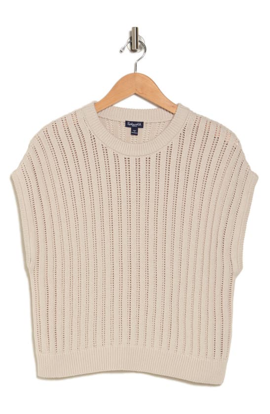 Splendid Camille Knit Sweater Vest In Neutral