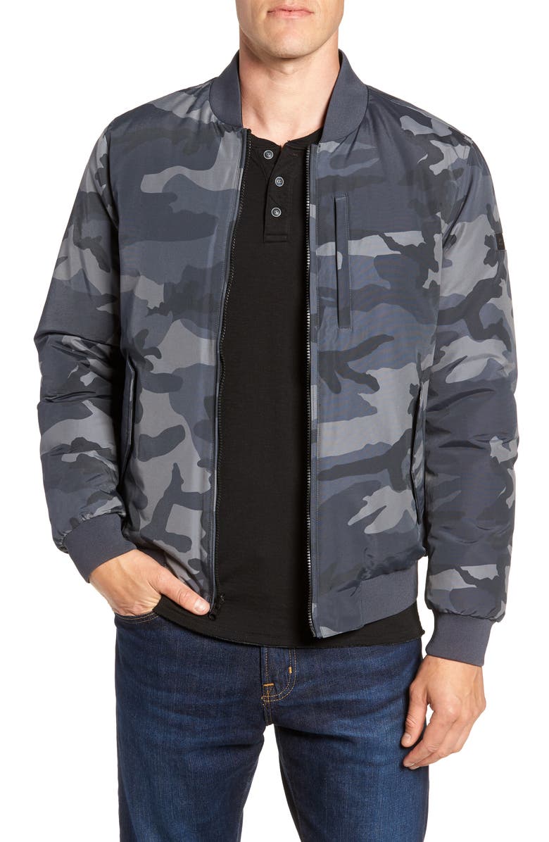 Woolrich Reversible Camo Down Bomber Jacket | Nordstrom