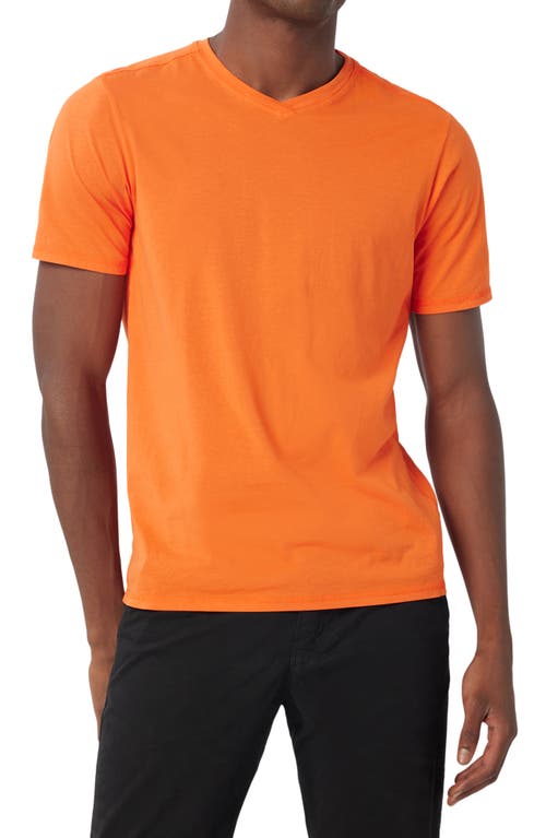 Good Man Brand Victory Premium V-Neck Jersey T-Shirt in Orangeade