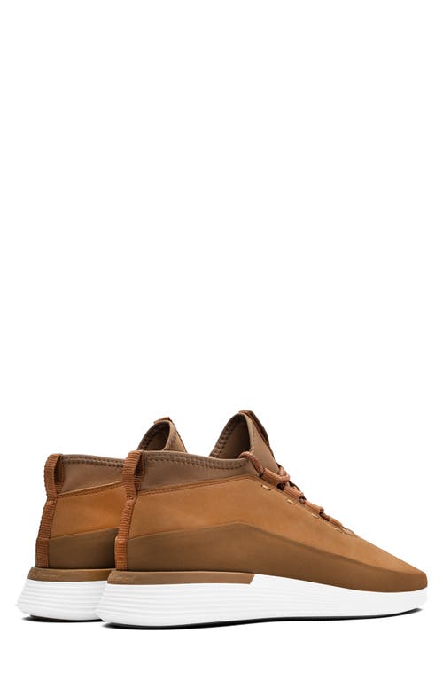Wolf & Shepherd Crossover™ Mid Sneaker In Honey/white