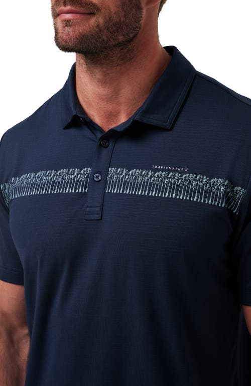 Shop Travismathew Mood Lighting Polo In Total Eclipse