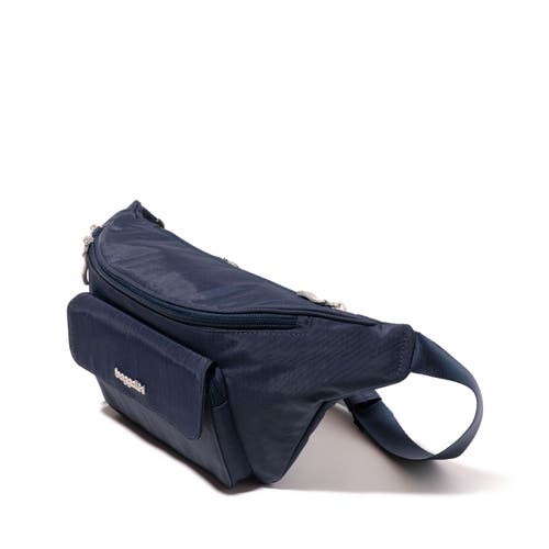 Baggallini Modern Everywhere Belt Bag Sling In French Navy