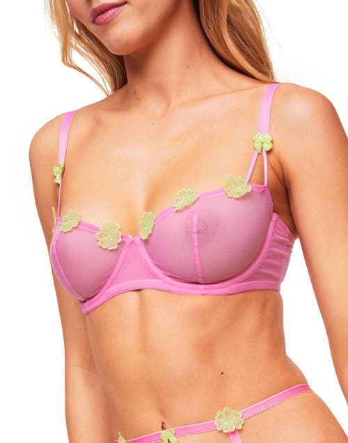 Shop Adore Me Meadow Unlined Balconette Bra In Medium Purple