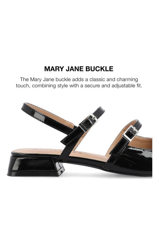 Journee Collection Gretchenn Slingback Mary Jane Pump In Black