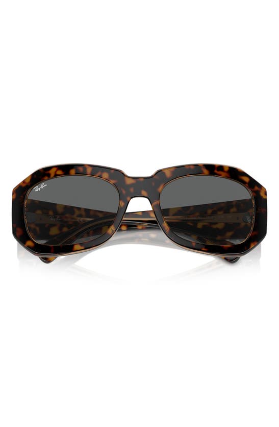 Ray Ban Pillow Beate 56mm Wrap Sunglasses In Havana