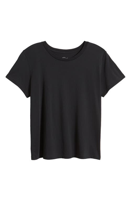 Shop Rails Classic Cotton Crewneck T-shirt In Black