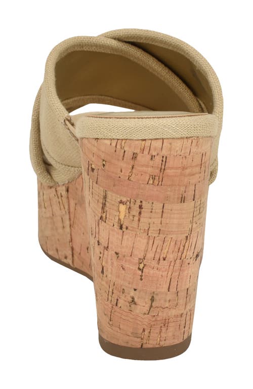 Guess Cloys Wedge Sandal In Gold