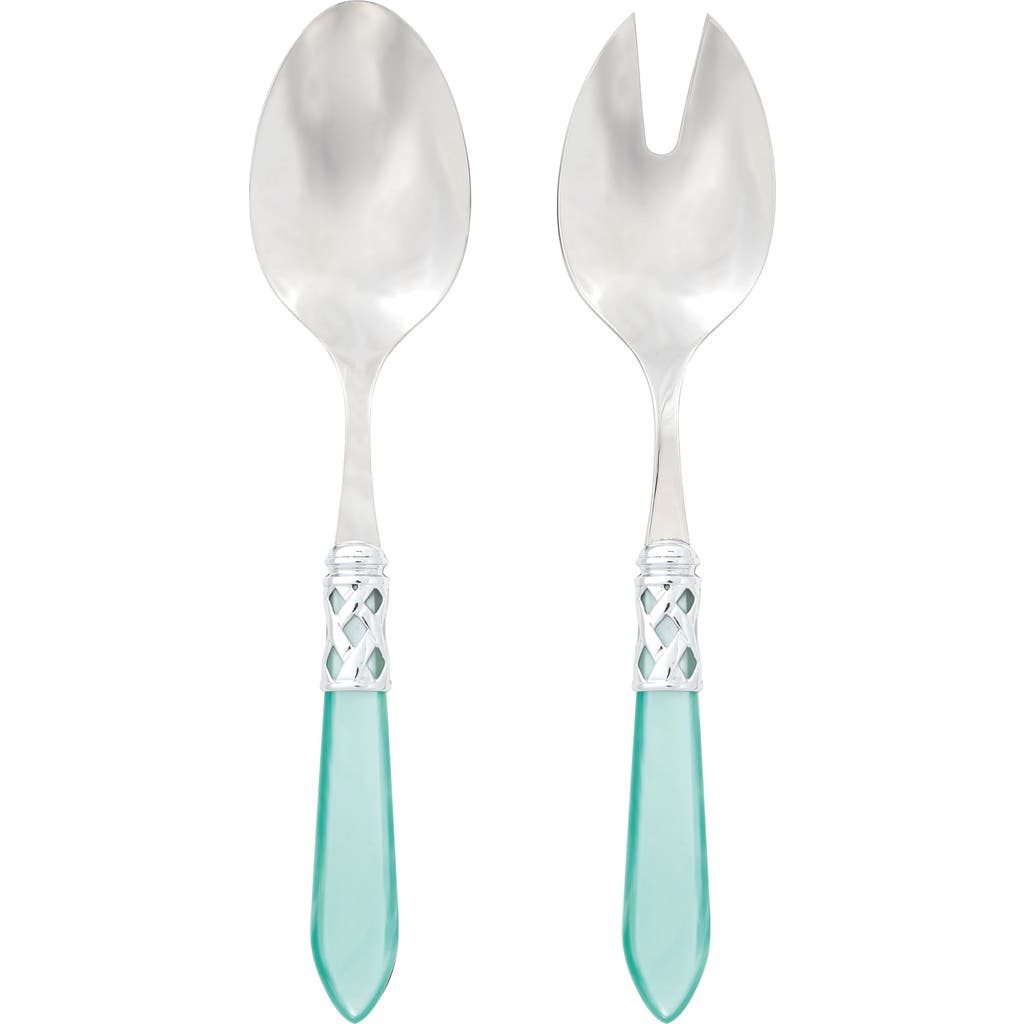 Vietri Aladdin Brilliant 2-pc. Salad Server Set In Aqua