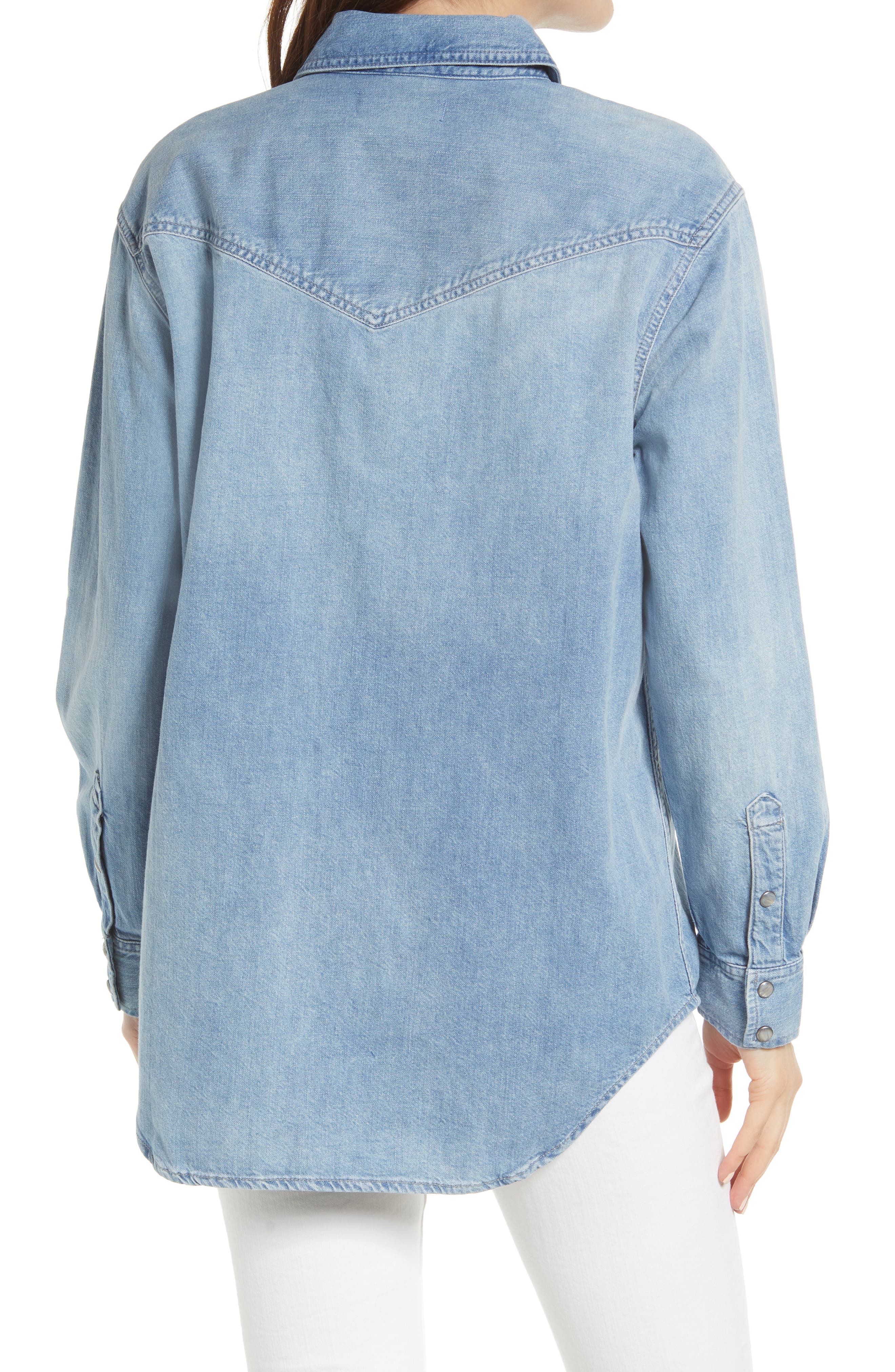 Madewell Denim Snap Western Shirt 