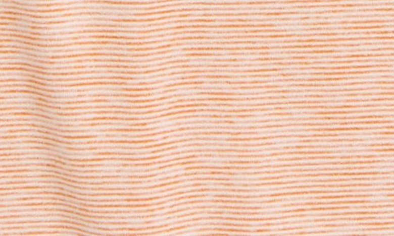 Shop Johnston & Murphy Kids' Micro Stripe Polo In Orange