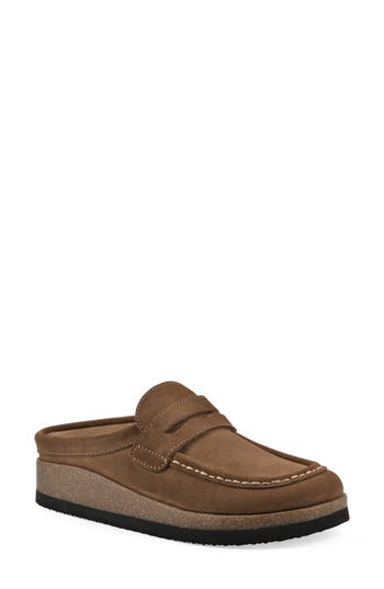 Cliffs By White Mountain Brinlee Clog In Chestnut Suede