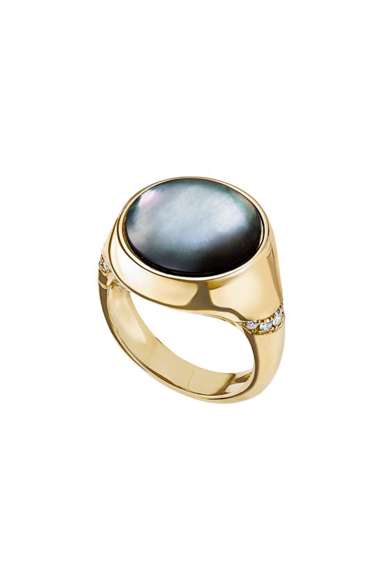 Shop Cast The Round Single Flip Ring In Gold