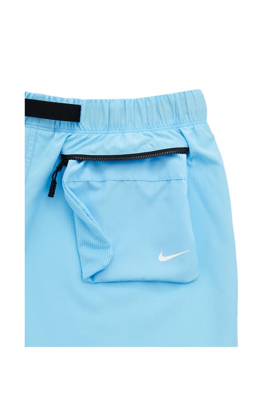 Shop Nike Voyage Cover-up Shorts In Aquarius Blue