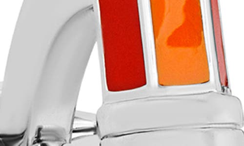 Thompson Of London Sketch Cuff Links In Orange