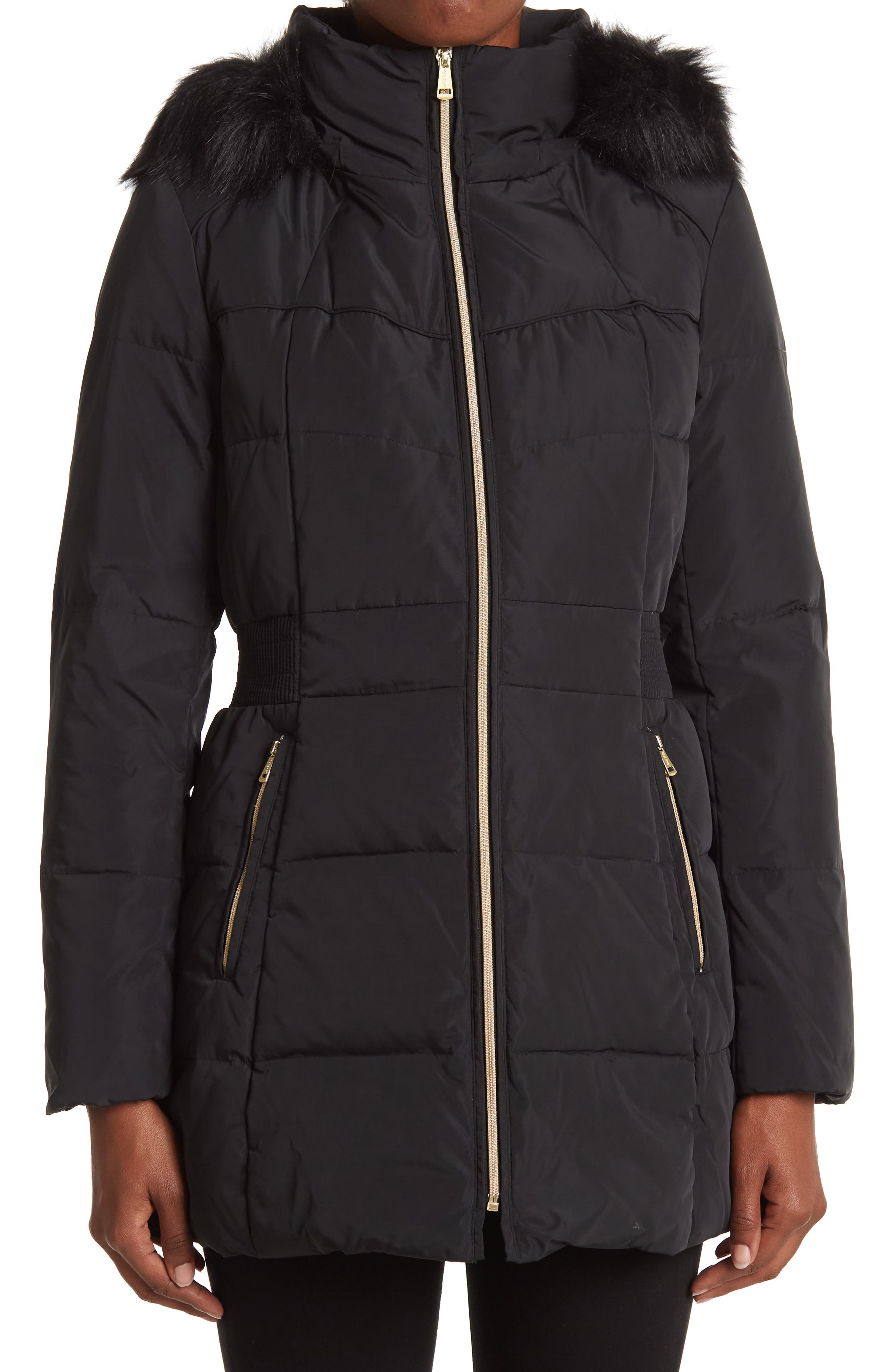 cole haan signature hooded puffer jacket