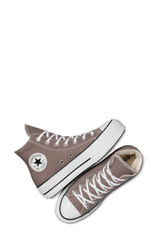 Shop Converse Chuck Taylor® All Star® Lift High Top Platform Sneaker In Pure Pumice/white/black