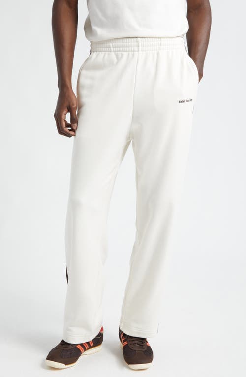 x Wales Bonner 3-Stripes Cotton & Recycled Polyester Track Pants in Chalk White