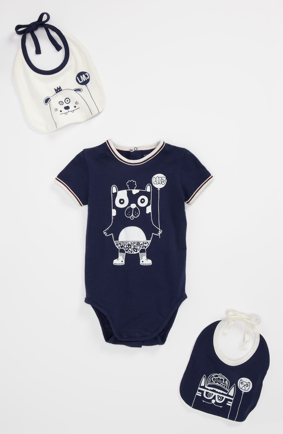 LITTLE MARC JACOBS Bodysuit & Bib Set (Baby) Nordstrom