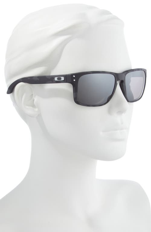 Shop Oakley Holbrook 55mm Square Sunglasses In Matte Black/prizm Black