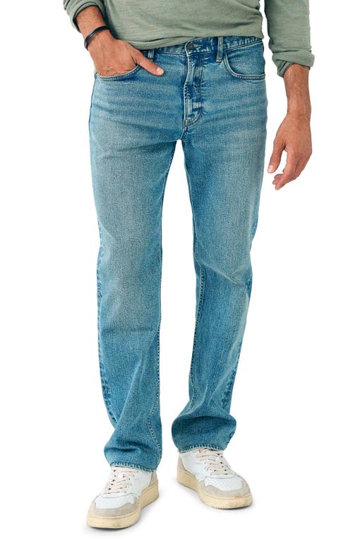 Slim Straight Leg Organic Cotton Jeans in Sandy Point Wash