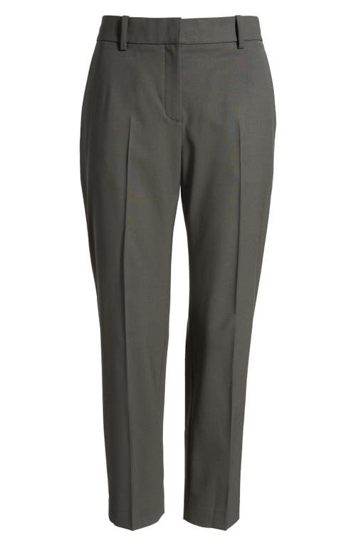 Theory Slim Fit Stretch Wool Crop Pants