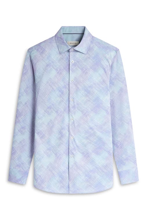 Shop Bugatchi Jimmy Ooohcotton® Print Button-up Shirt In Sage