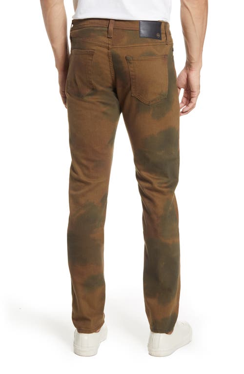 Ag Dylan Extra Slim Jeans In Watercolor Camo Dried Grass