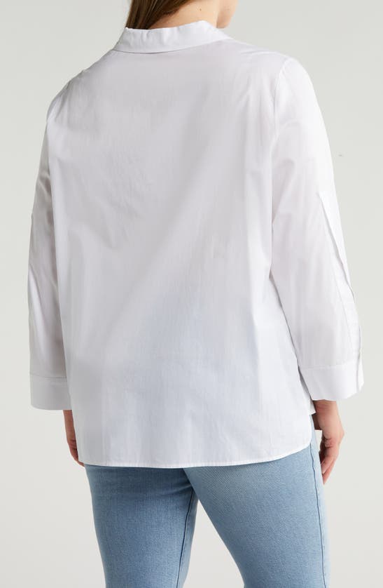 Shop Harshman Lilou Long Sleeve Top In White