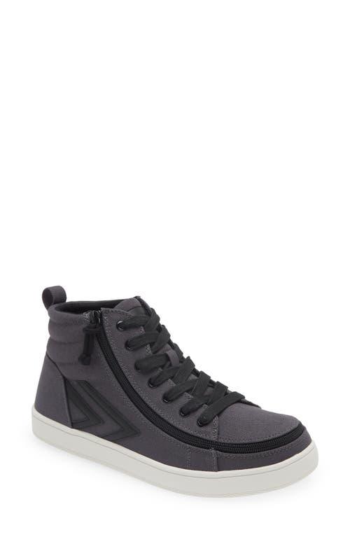 BILLY Footwear CS High Top Sneaker in Charcoal/Black