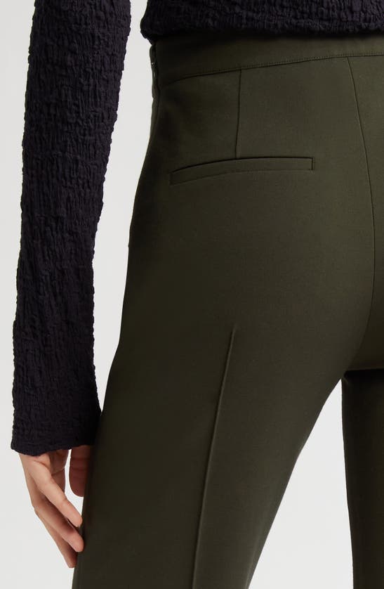 Vince Mid Rise Pintuck Crop Pants In Eden