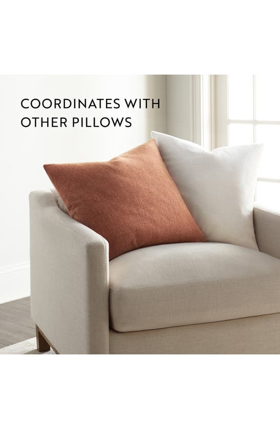 Ienjoy Home Stone Washed Cotton Throw Pillow In Terracotta