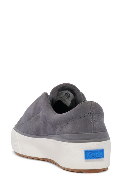 Shop Keds ® Remi Platform Sneaker In Dark Grey Suede