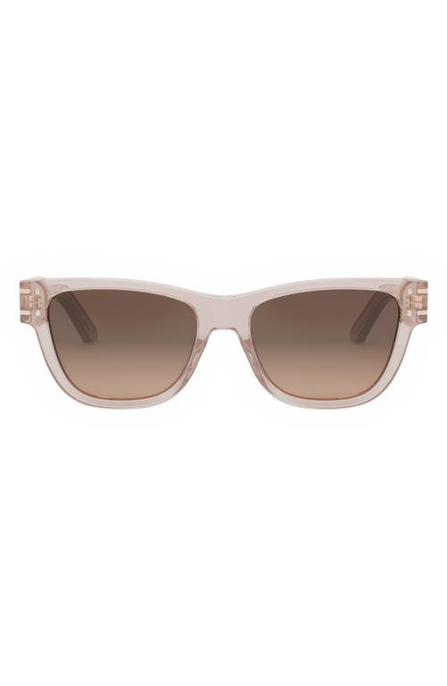 'DiorSignature S6U 54mm Butterfly Sunglasses in Shiny Pink /Gradient Roviex at Nordstrom