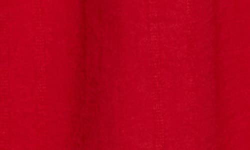 Patrizia Luca Lantern Sleeve Off The Shoulder Top In Red