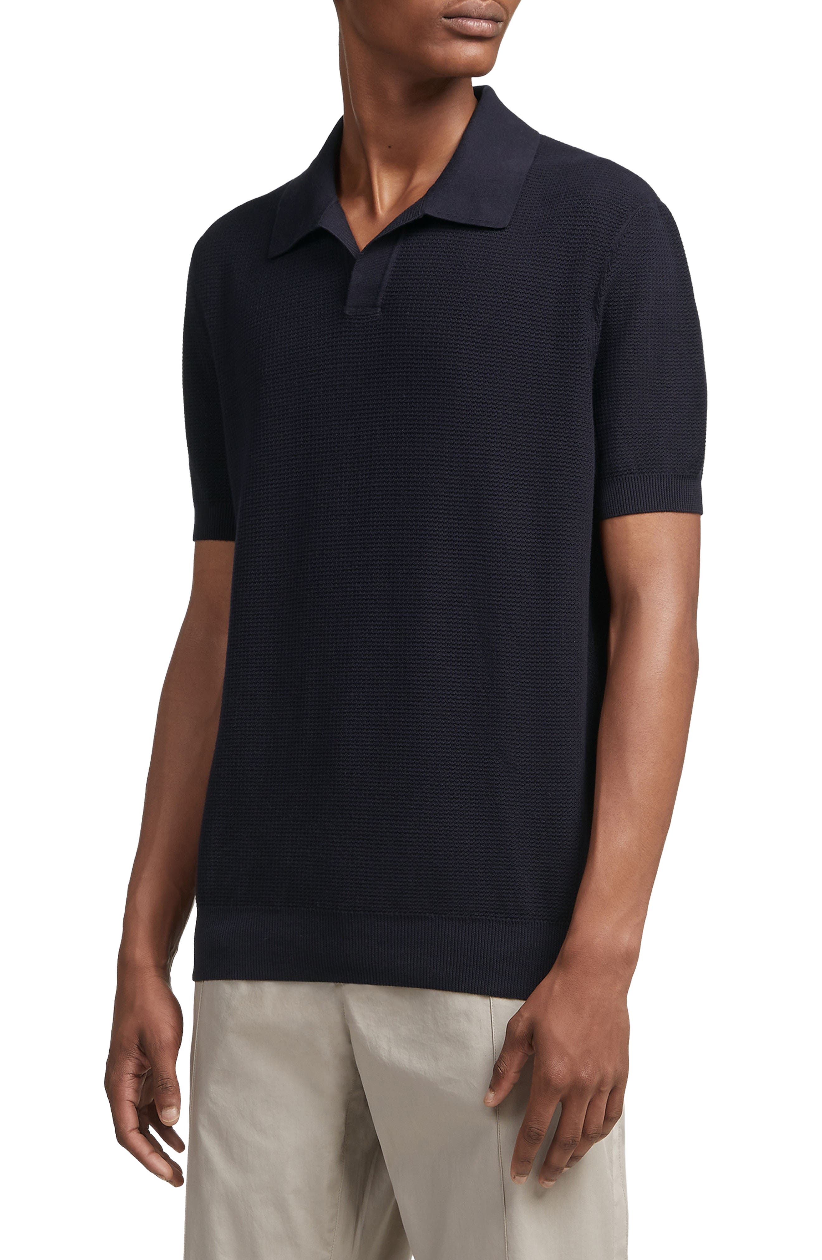 Polo Shirt ZEGNA Men color Navy