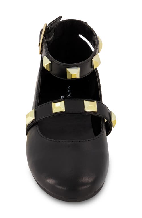 Marc Fisher Tashi Ankle Strap Flat In Black