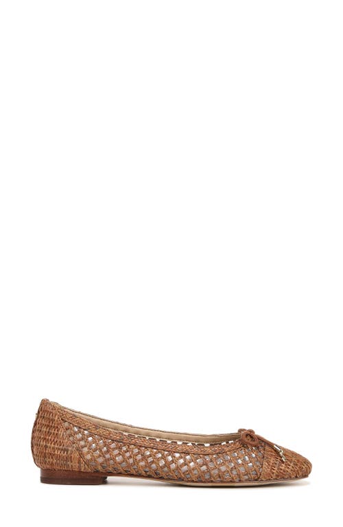 Sam Edelman May Ballet Flat Cuoio Weave In Cuoio