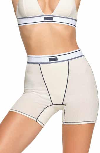 SKIMS COTTON RIB BOXER KYANITE MEDIUM Blue - $30 (16% Off Retail) New With  Tags - From Vanilla