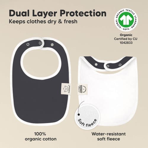 Keababies 8-pack Baby Drool Bibs In Basics