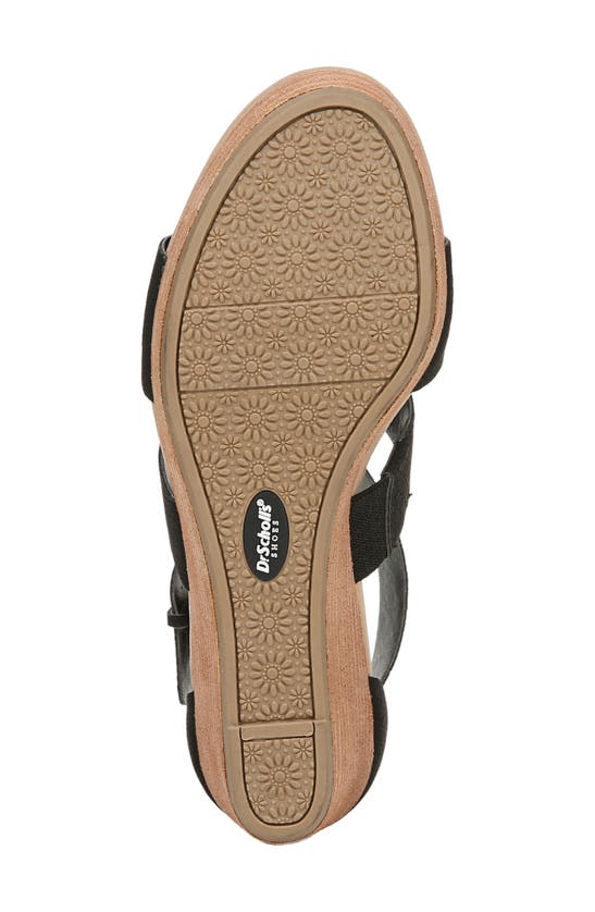 Shop Dr. Scholl's Barton Wedge Sandal In Black Snake