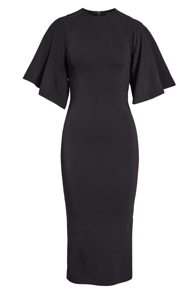 Ted Baker London Lounia Fluted Sleeve Body-Con Sweater Dress | Nordstrom