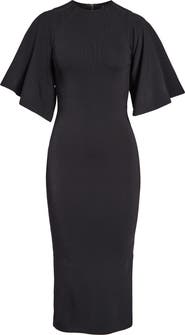 Ted Baker London Lounia Fluted Sleeve Body Con Sweater Dress