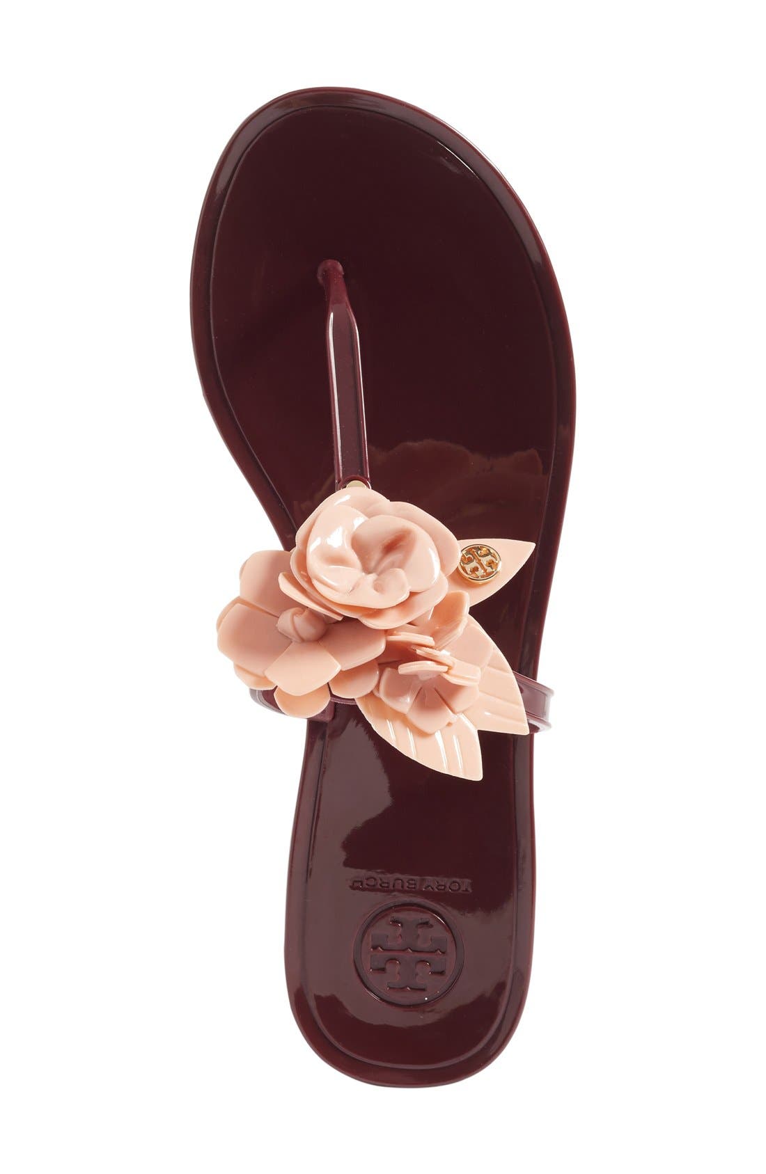 tory burch blossom jelly sandals