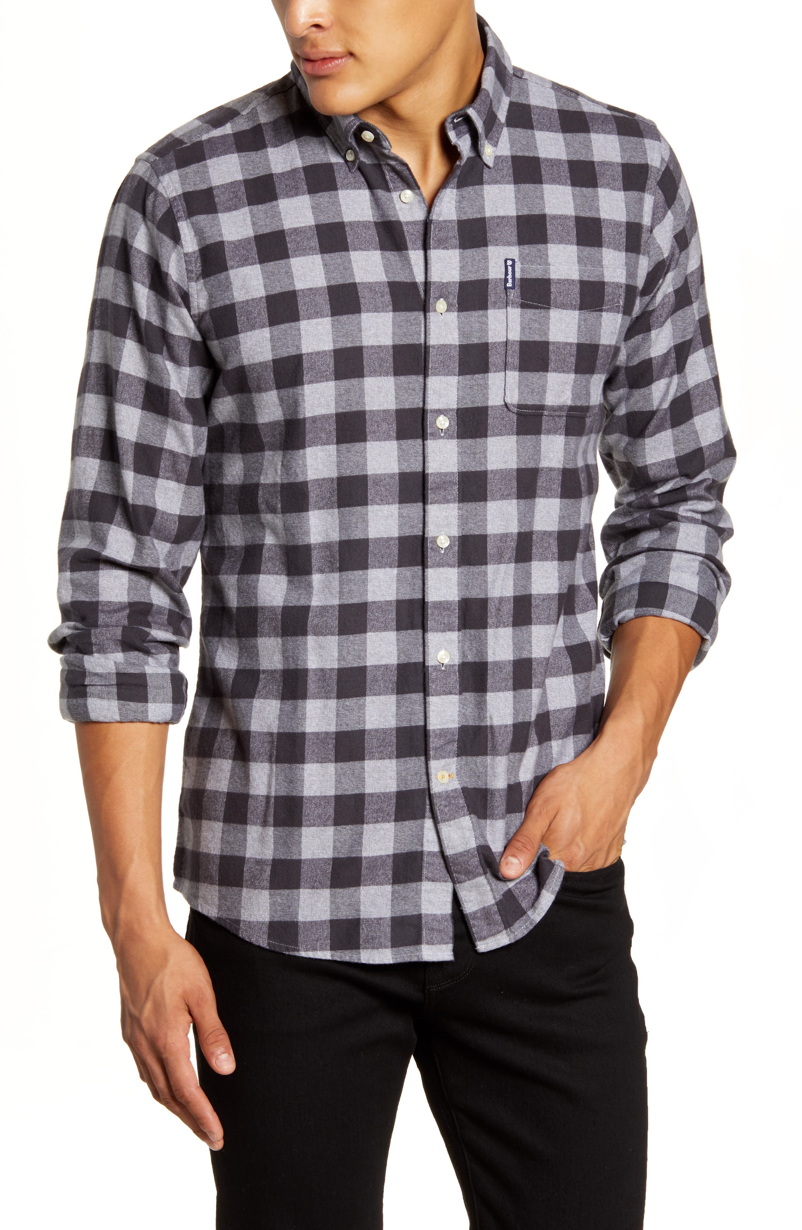 barbour flannel shirt sale