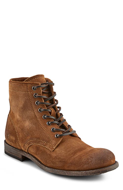 Frye Tyler Lace-Up Derby Boot Tan - Hendricks Leather at Nordstrom,