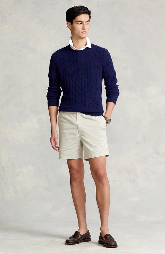 Polo Ralph Lauren Classic Fit Polo Prepster Shorts In Classic Stone