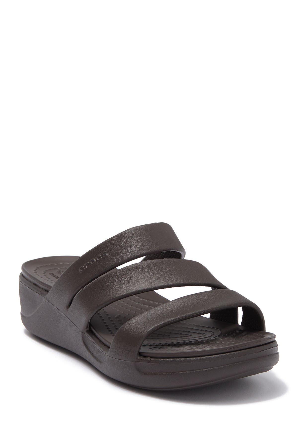 crocs monterey women's strappy wedge sandals
