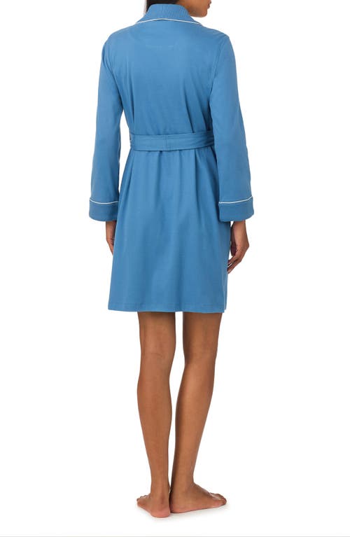 Shop Lauren Ralph Lauren Cotton Robe In Blue