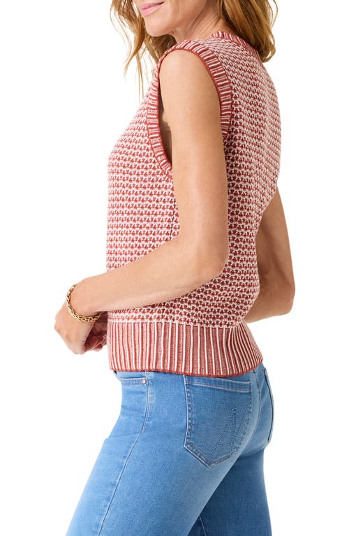 Shop Nic + Zoe Nic+zoe Mixed Vital Sweater Vest In Spice Mix