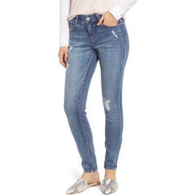 Jag Jeans Cecilia Distressed Skinny Jeans, Blue